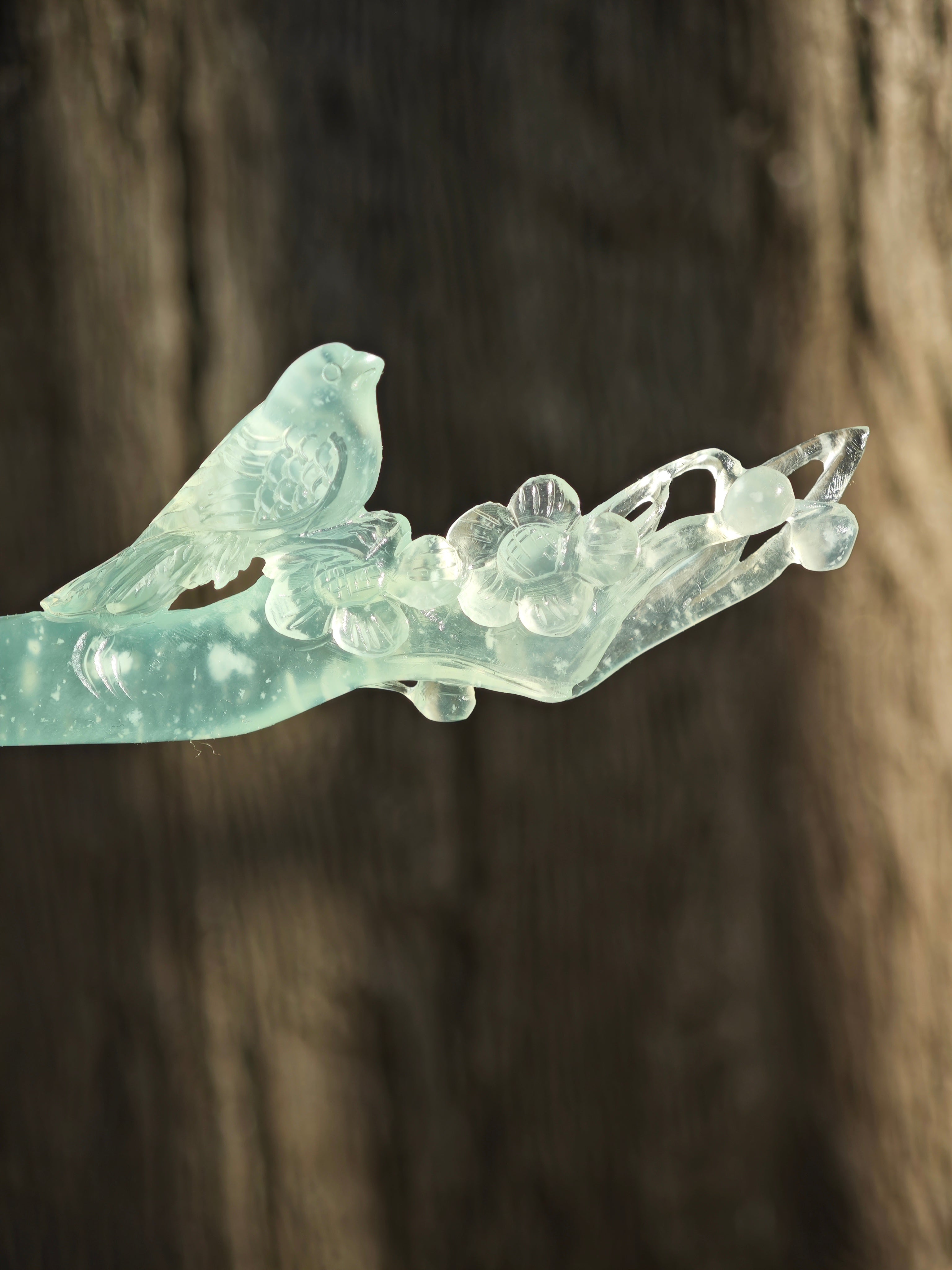 Serene Frost Jade Hairpin