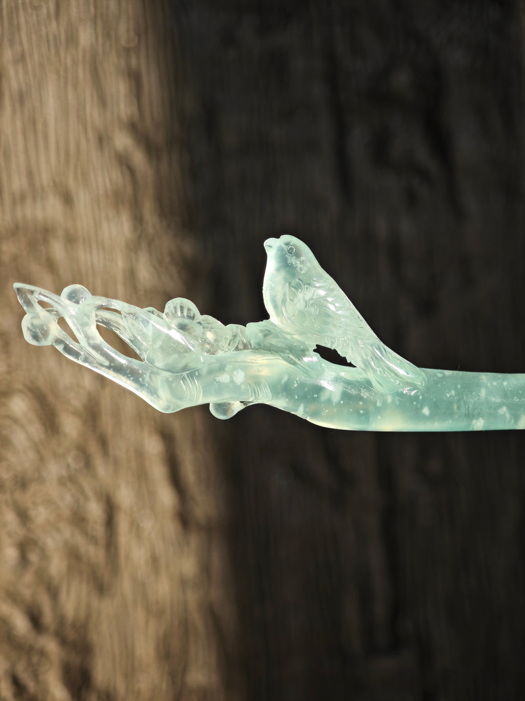 Serene Frost Jade Hairpin