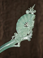 Verdant Blossom Fan