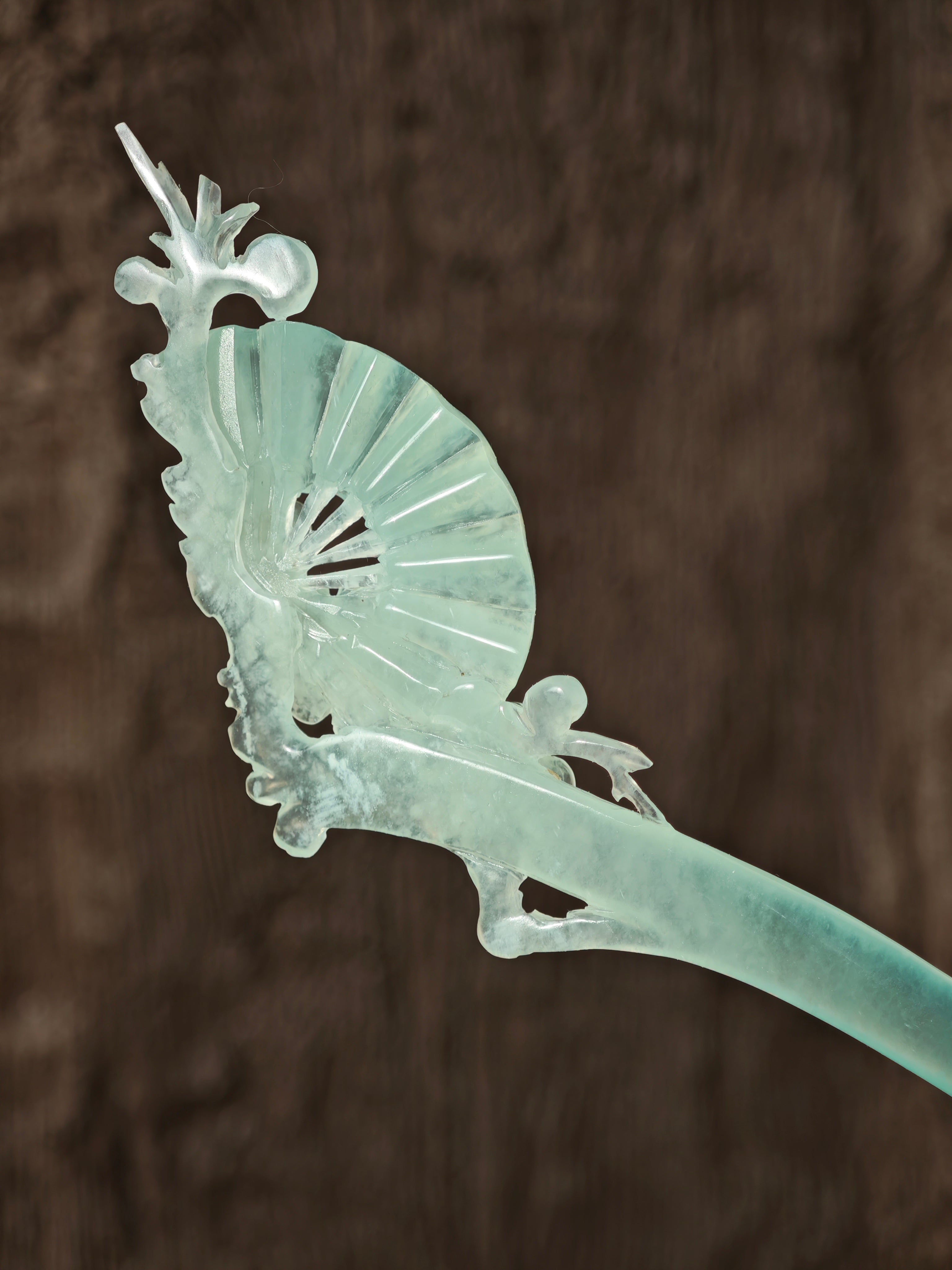 Verdant Blossom Fan