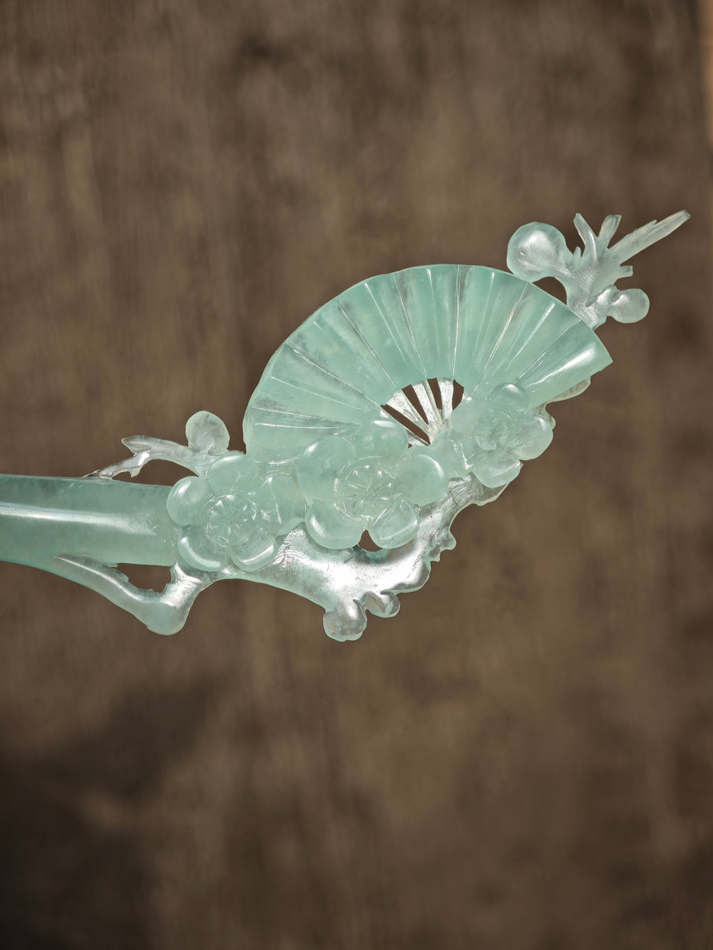 Verdant Blossom Fan