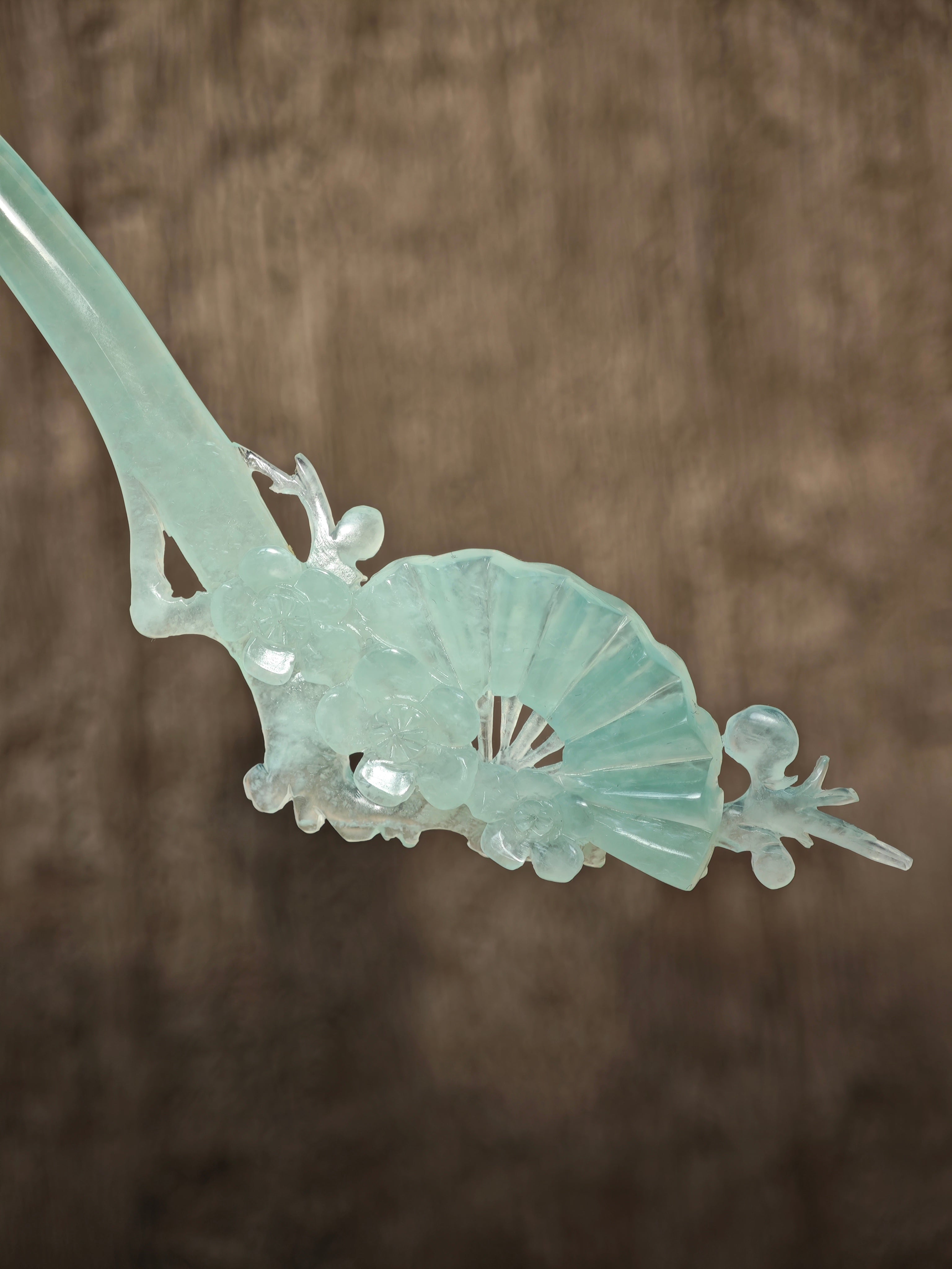 Verdant Blossom Fan