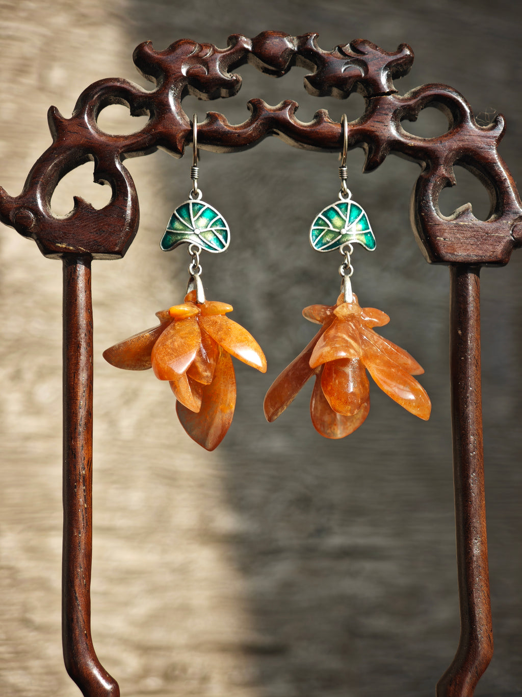 Luminous Orchid Pavilion Earrings