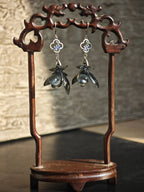 Lunar Haze Orchid Earrings