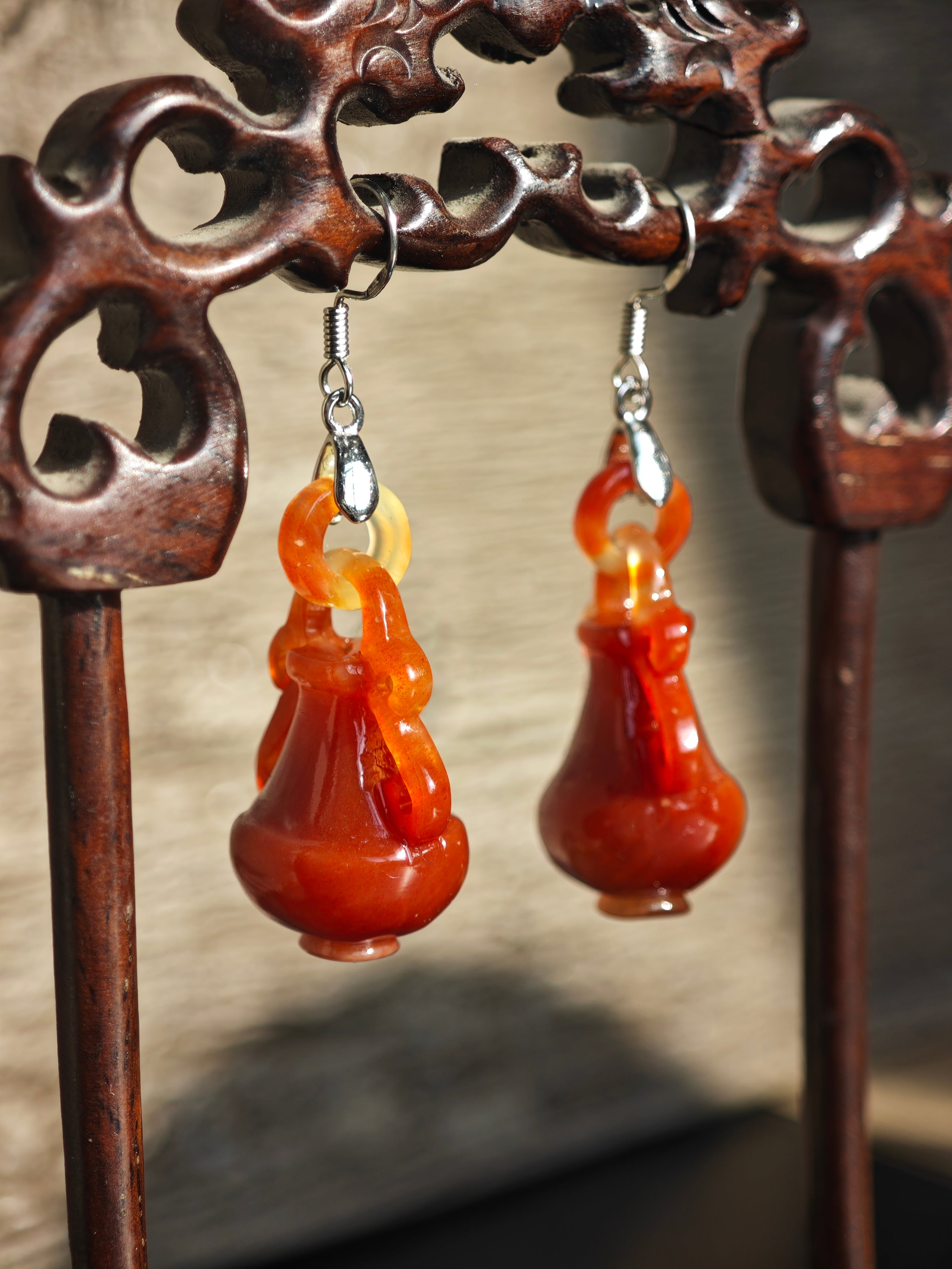 Red Sands Amulet – Vermilion Peace Earrings