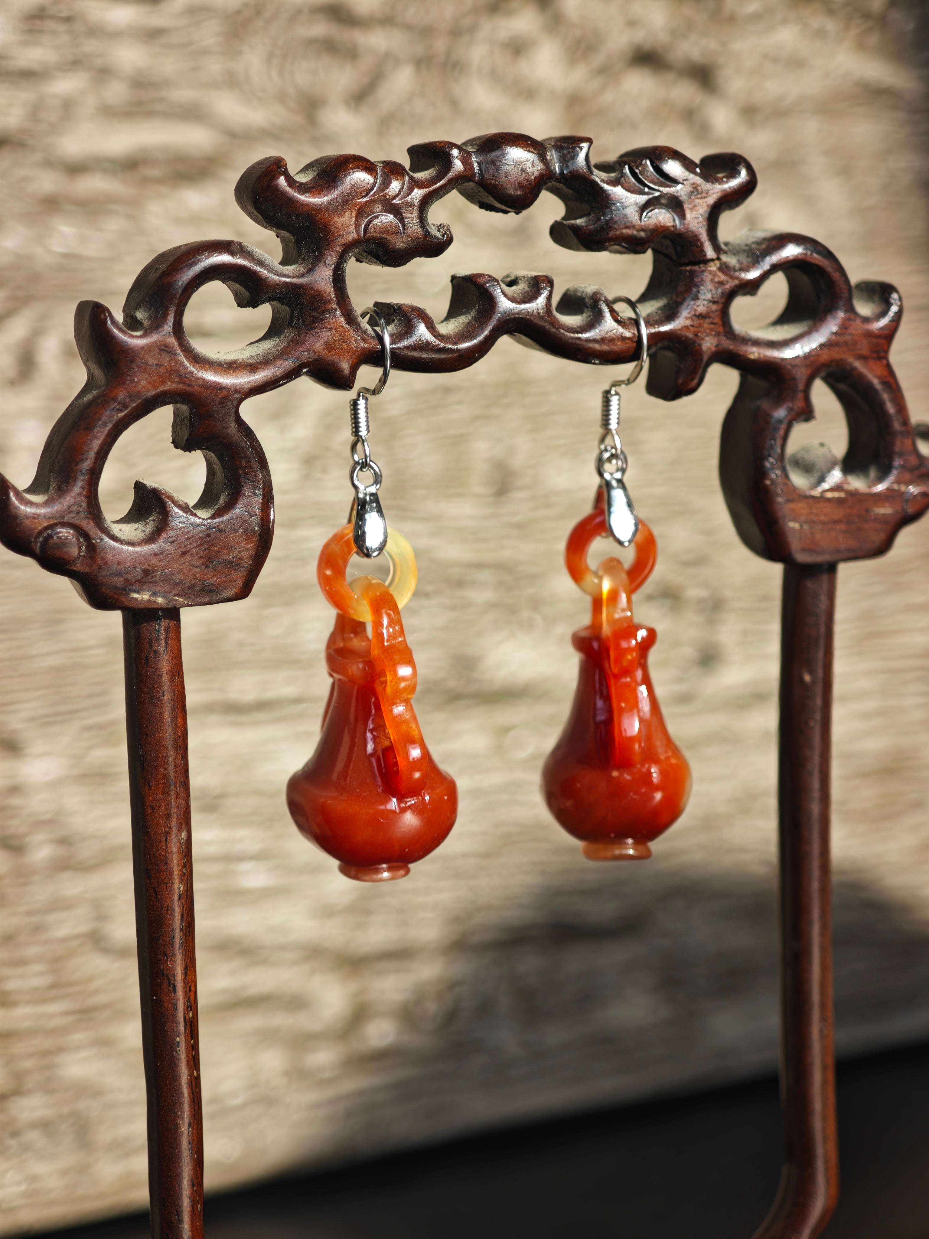 Red Sands Amulet – Vermilion Peace Earrings