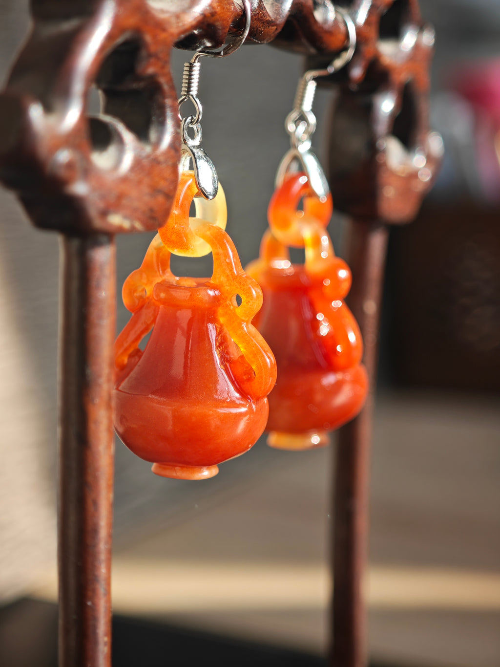 Red Sands Amulet – Vermilion Peace Earrings