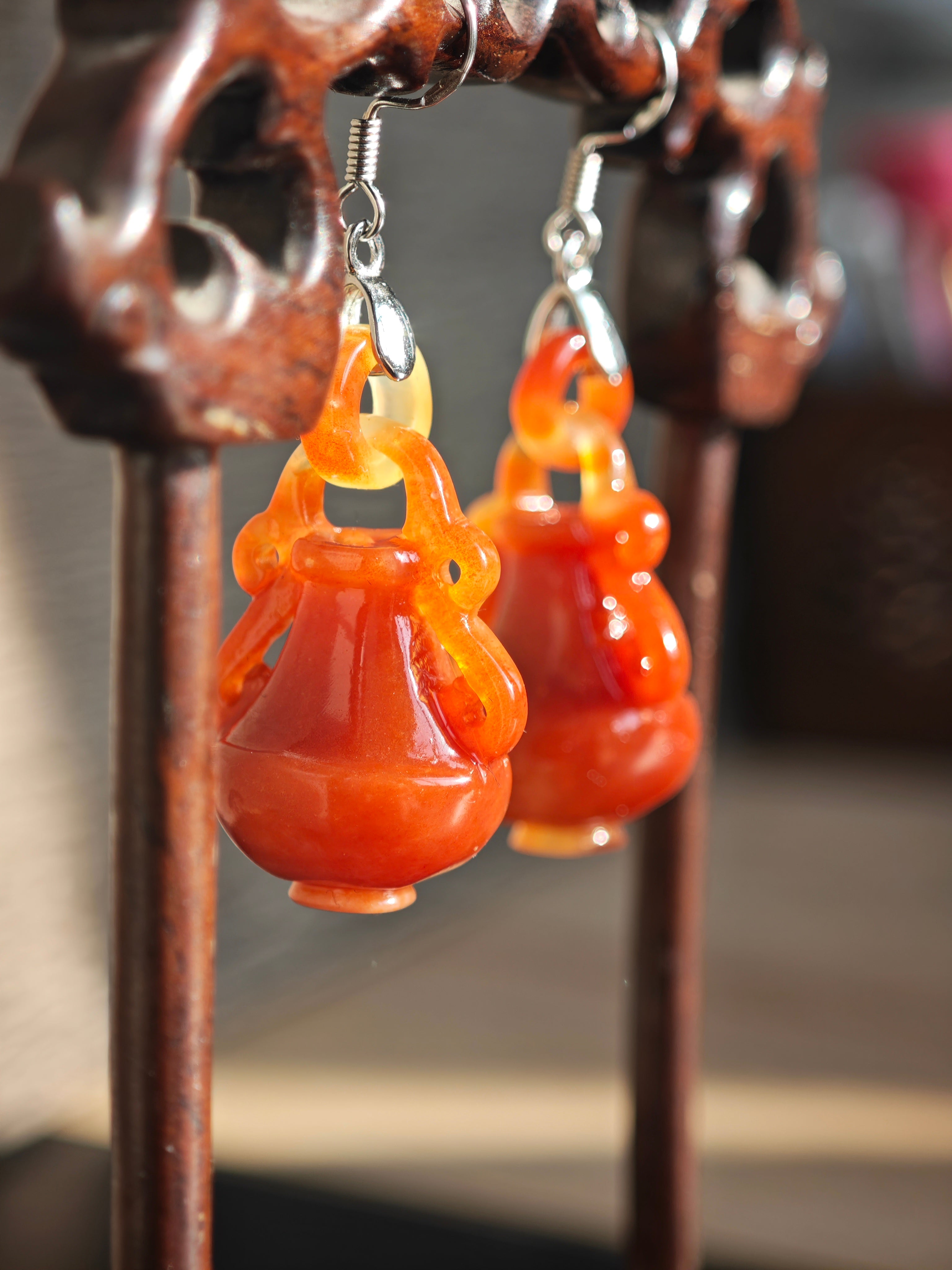 Red Sands Amulet – Vermilion Peace Earrings