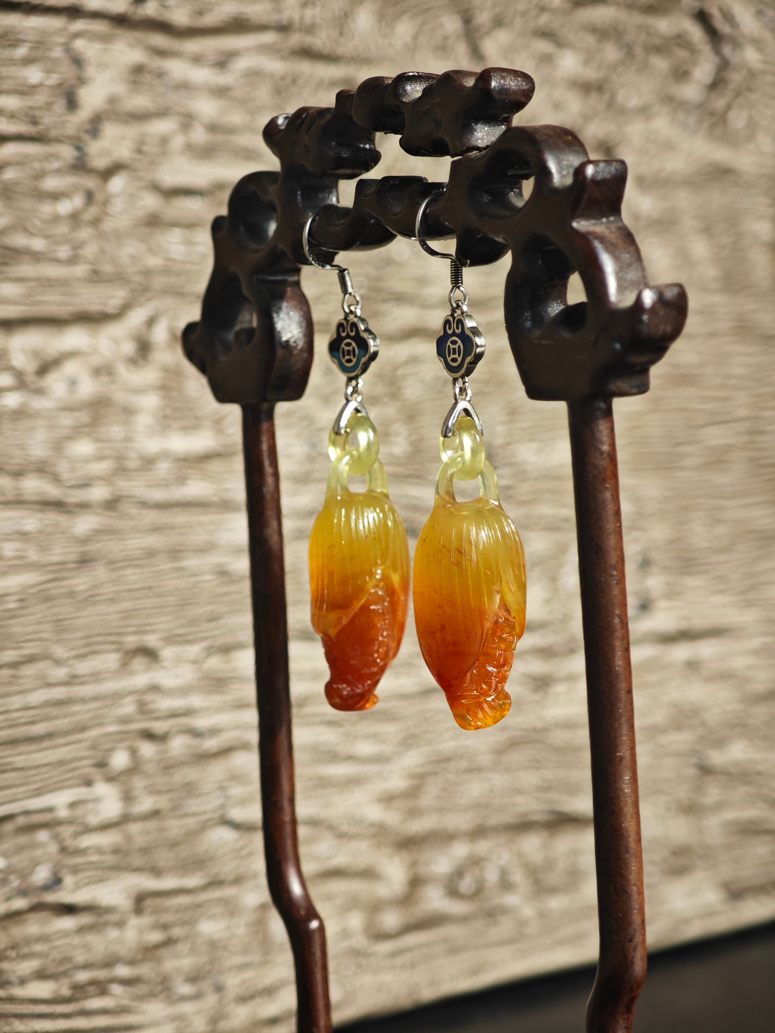 Vermilion Harvest Earrings