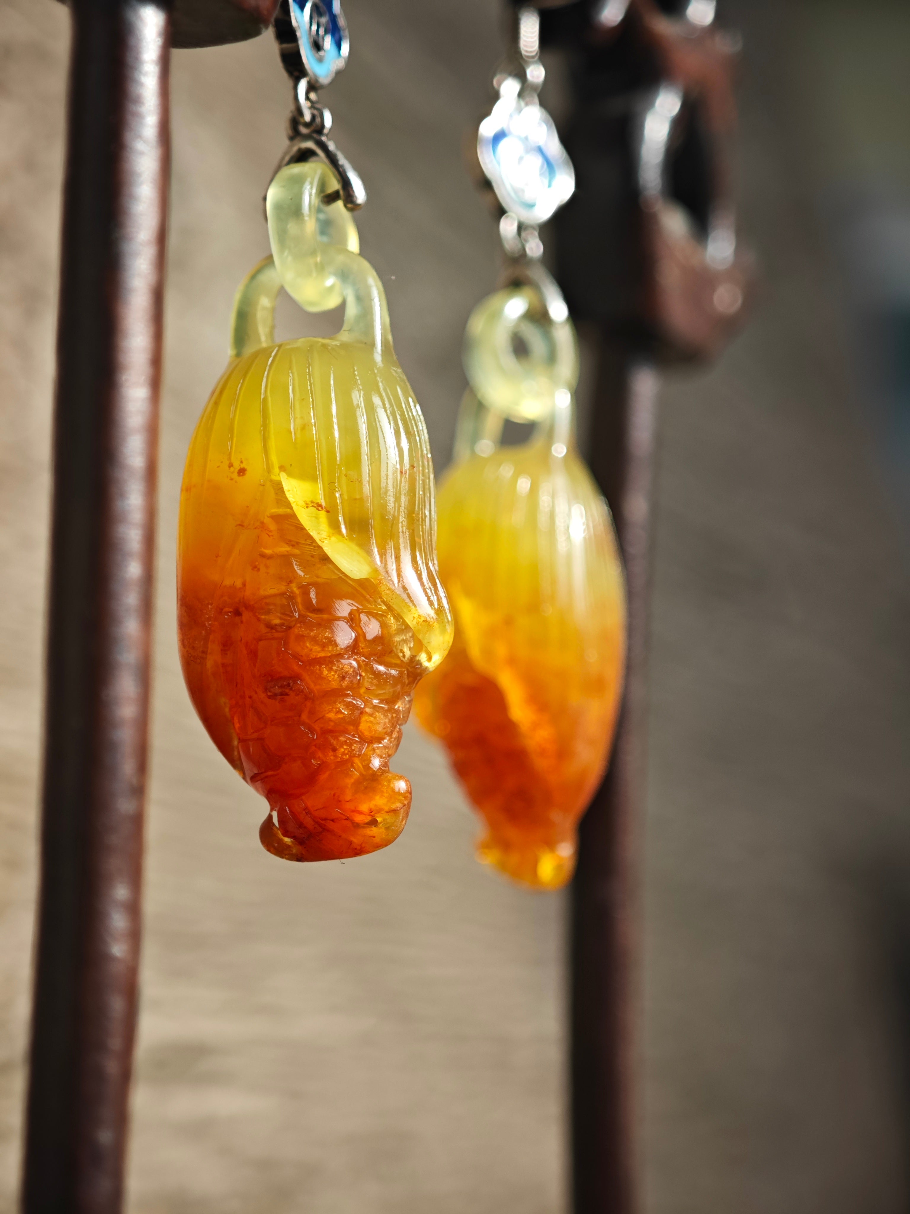 Vermilion Harvest Earrings