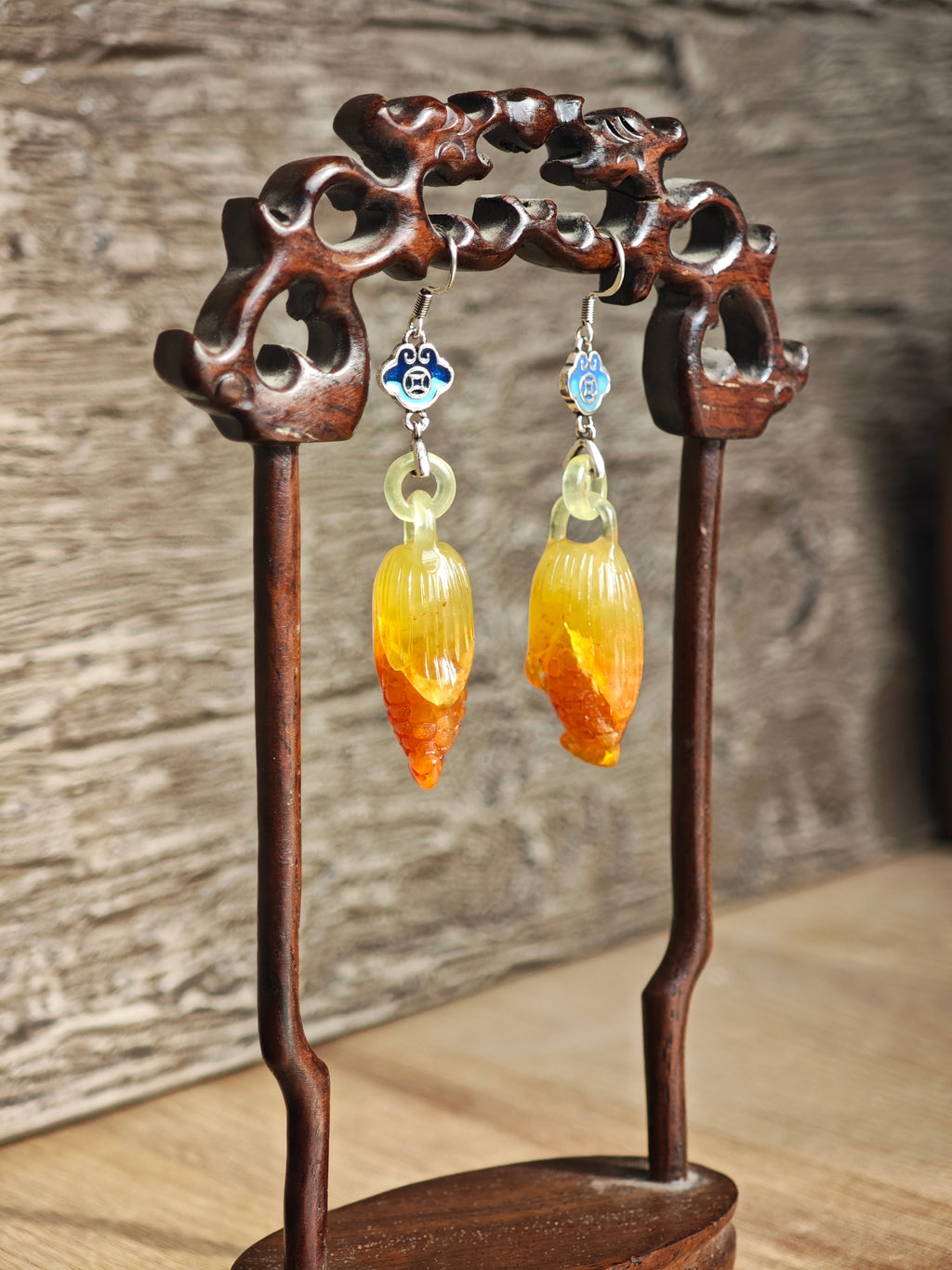 Vermilion Harvest Earrings
