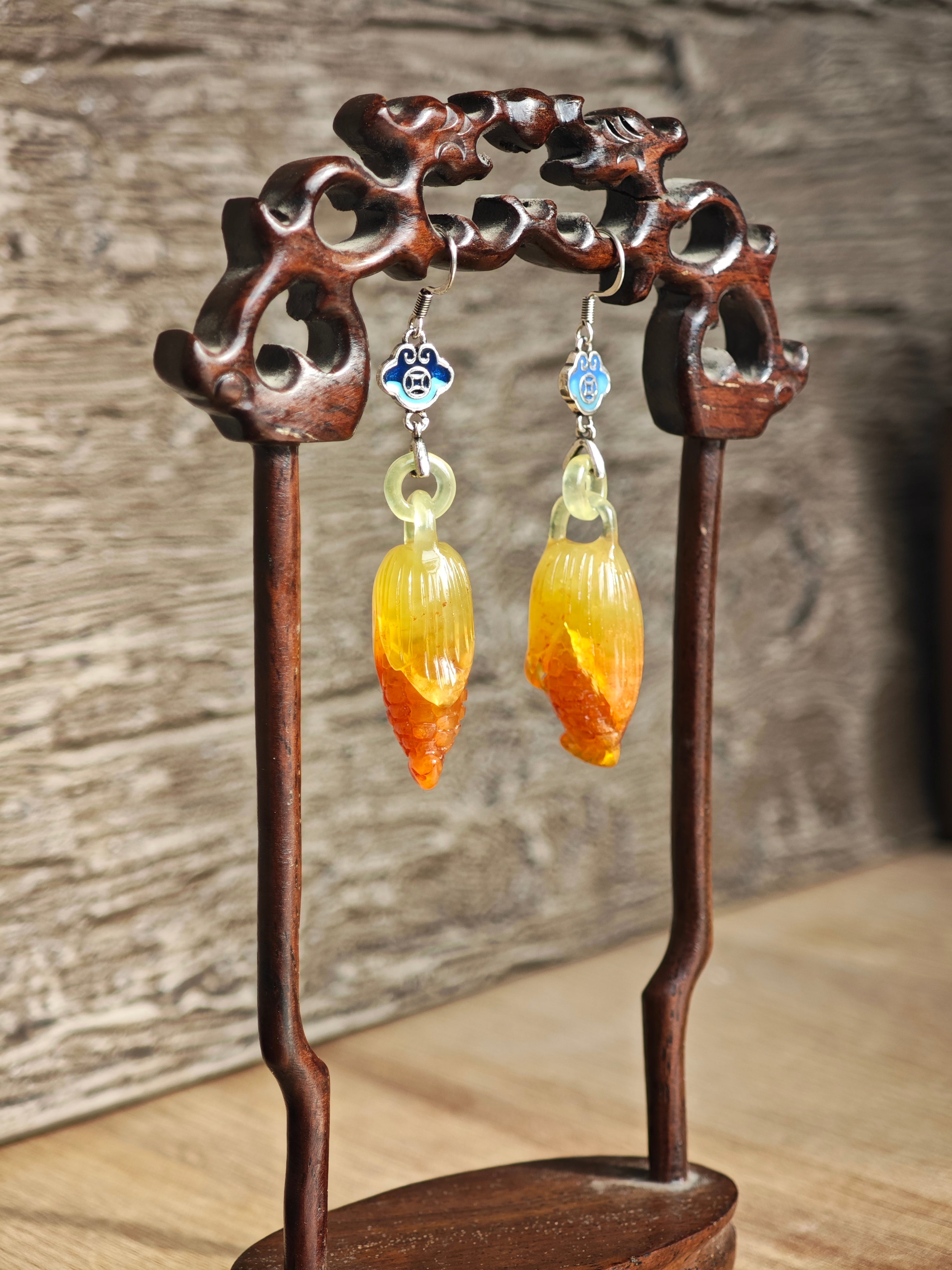 Vermilion Harvest Earrings