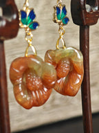 Sunlit Calla | Luminous Hollow-Out Earrings