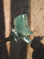 Azure Wings — Jade Butterfly Hairpin & Sculptural Decor